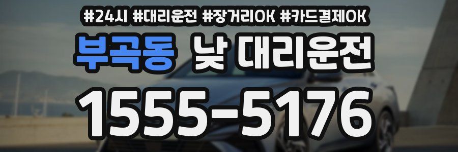 부곡동 낮 대리운전