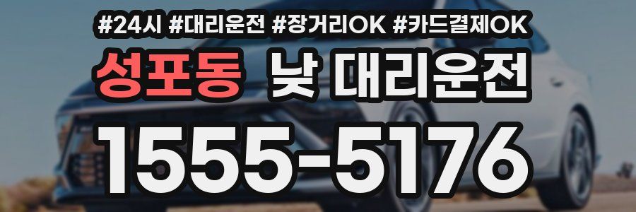 성포동 낮 대리운전