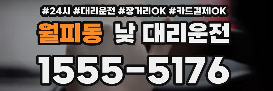 월피동 낮 대리운전