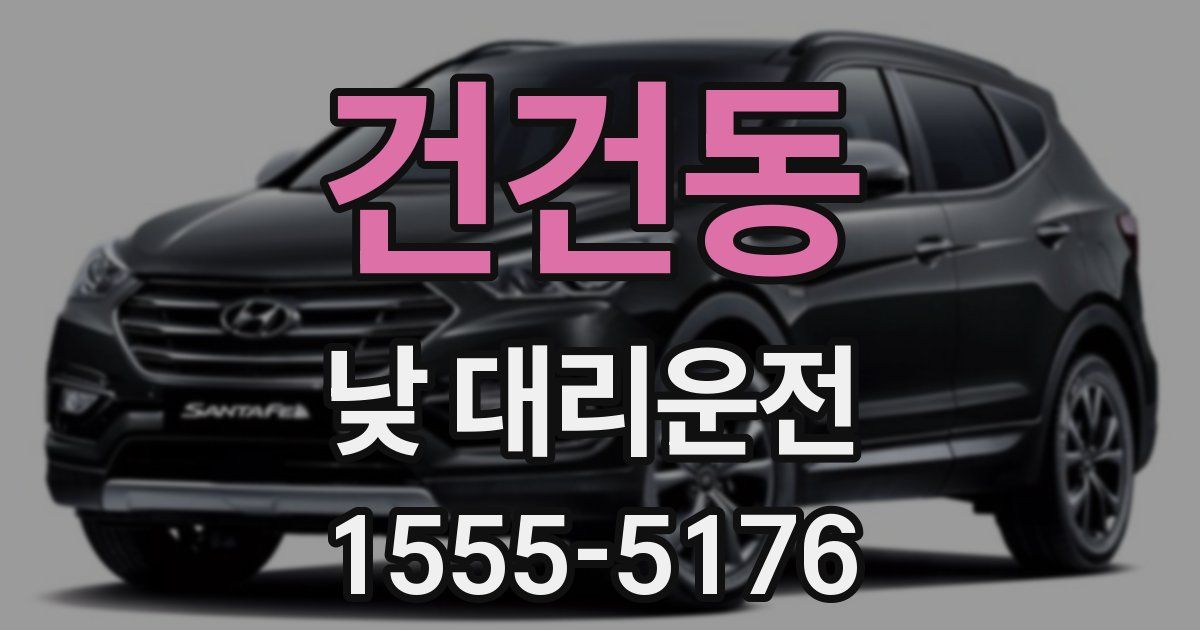건건동 낮 대리운전