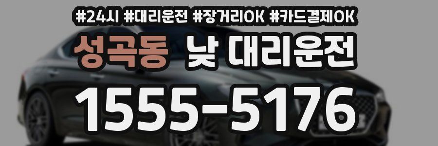 성곡동 낮 대리운전