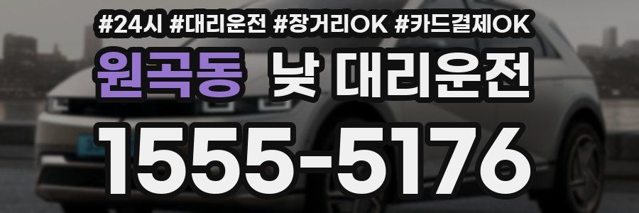 원곡동 낮 대리운전