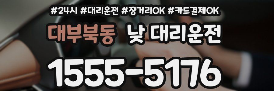 대부북동 낮 대리운전