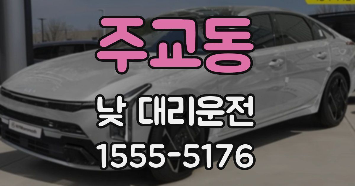 주교동 낮 대리운전