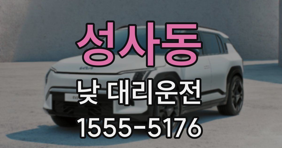 성사동 낮 대리운전