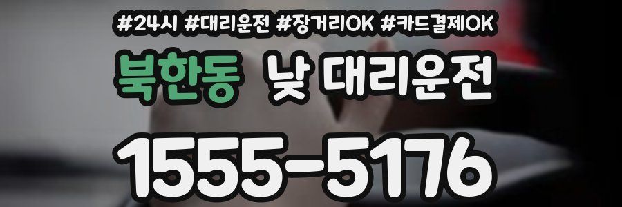 북한동 낮 대리운전