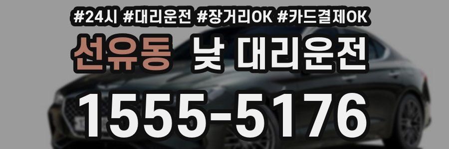 선유동 낮 대리운전