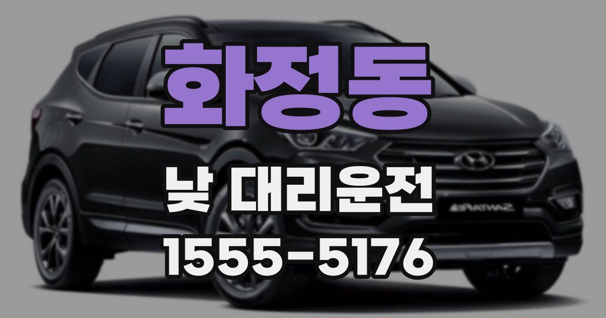 화정동 낮 대리운전
