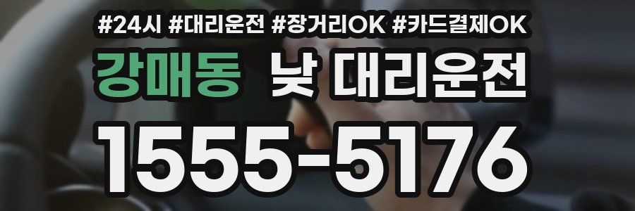 강매동 낮 대리운전