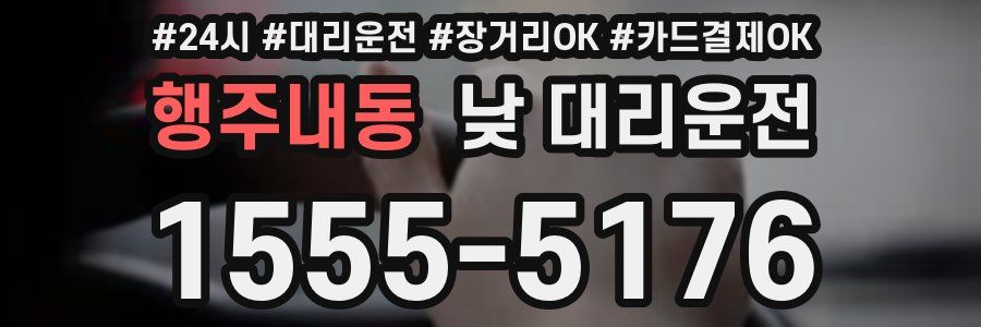 행주내동 낮 대리운전