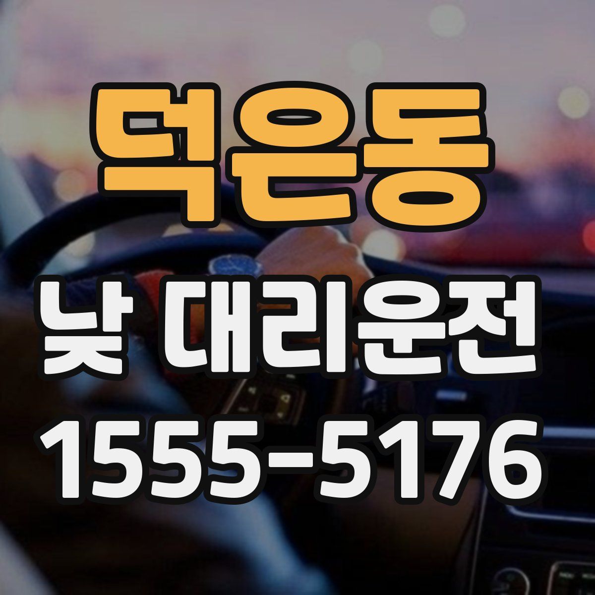 덕은동 낮 대리운전