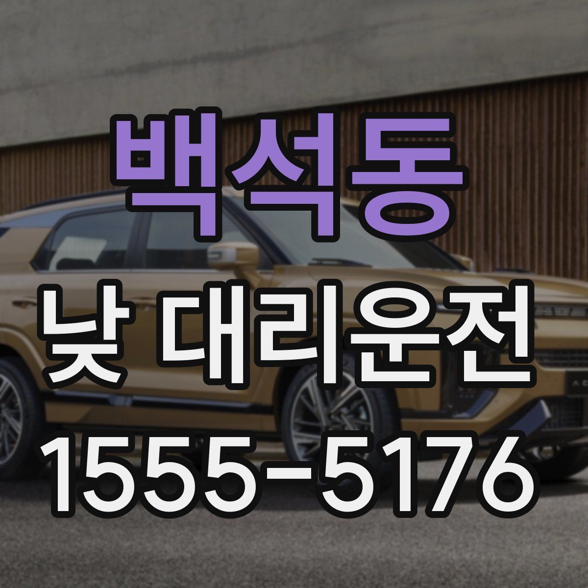 백석동 낮 대리운전