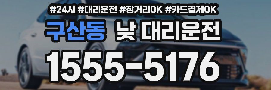 구산동 낮 대리운전