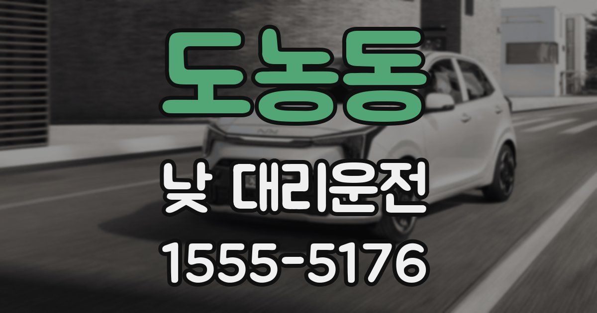도농동 낮 대리운전
