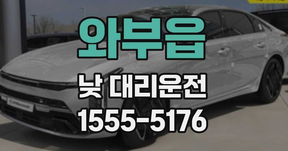 와부읍 낮 대리운전