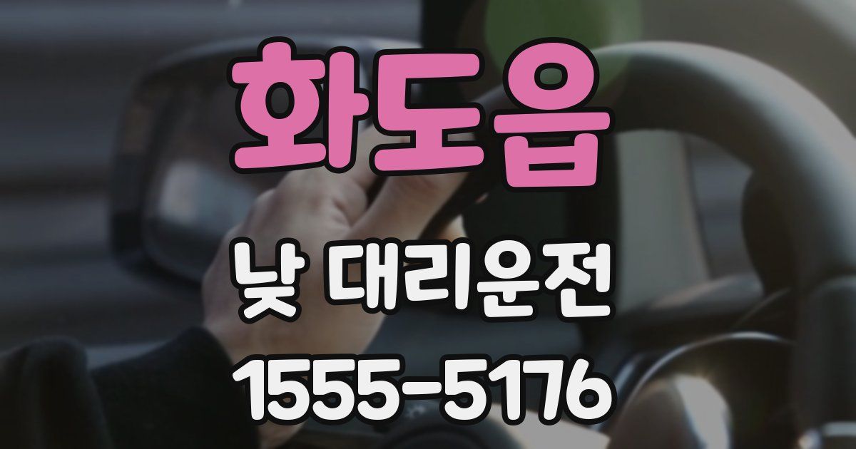 화도읍 낮 대리운전
