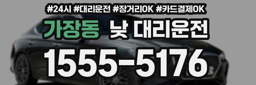 가장동 낮 대리운전