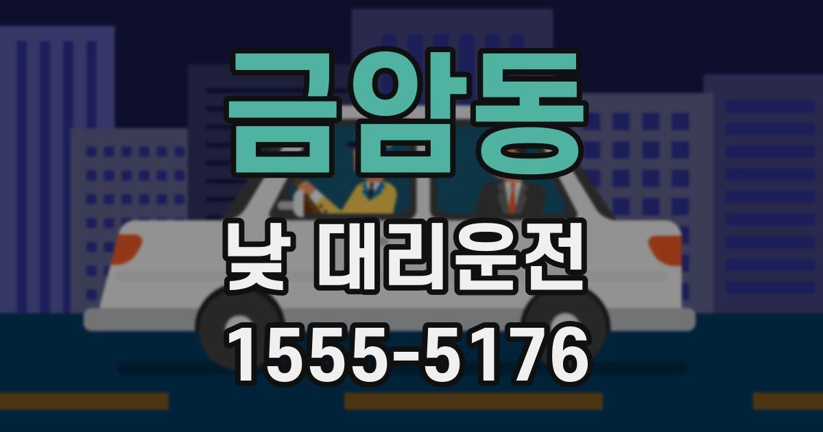금암동 낮 대리운전