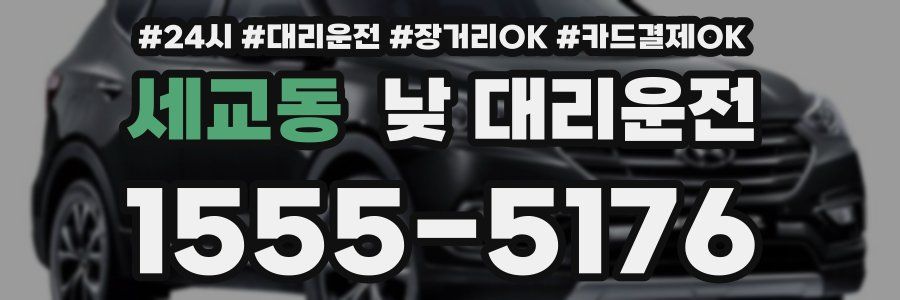 세교동 낮 대리운전