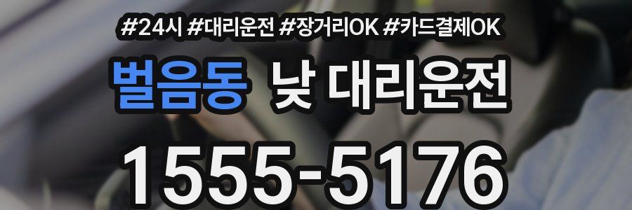 벌음동 낮 대리운전