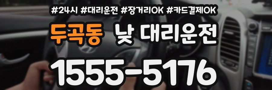 두곡동 낮 대리운전