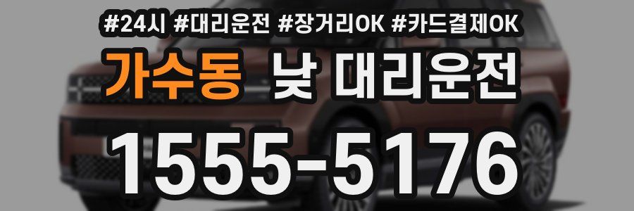 가수동 낮 대리운전