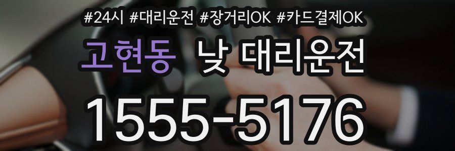 고현동 낮 대리운전