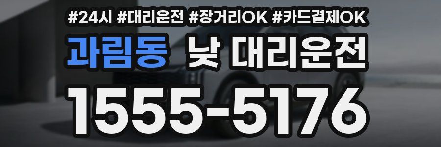 과림동 낮 대리운전
