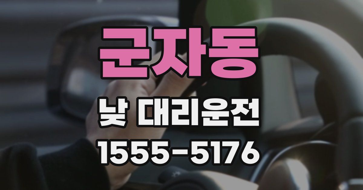 군자동 낮 대리운전