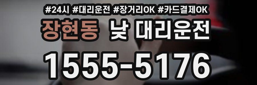 장현동 낮 대리운전