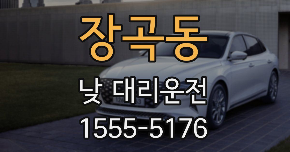 장곡동 낮 대리운전