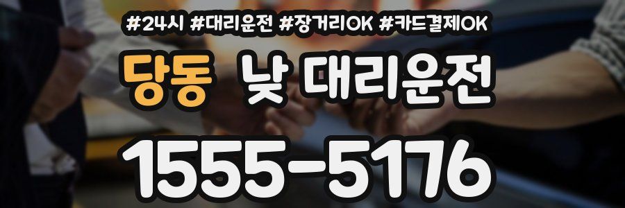 당동 낮 대리운전