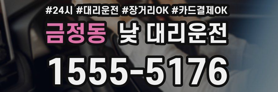 금정동 낮 대리운전
