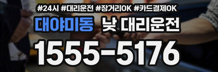 대야미동 낮 대리운전