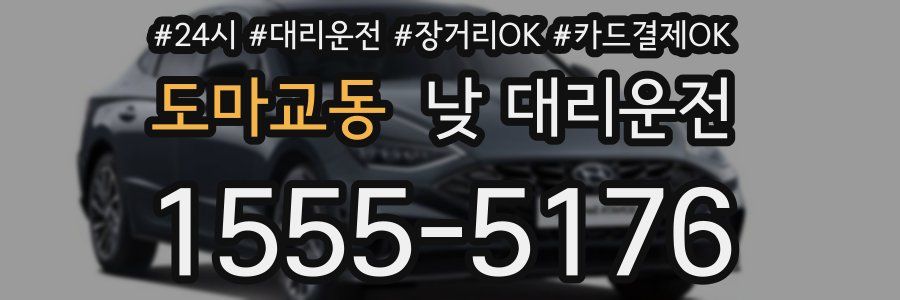 도마교동 낮 대리운전