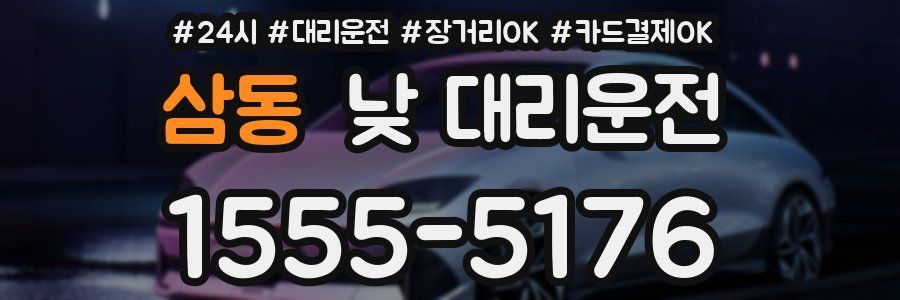삼동 낮 대리운전