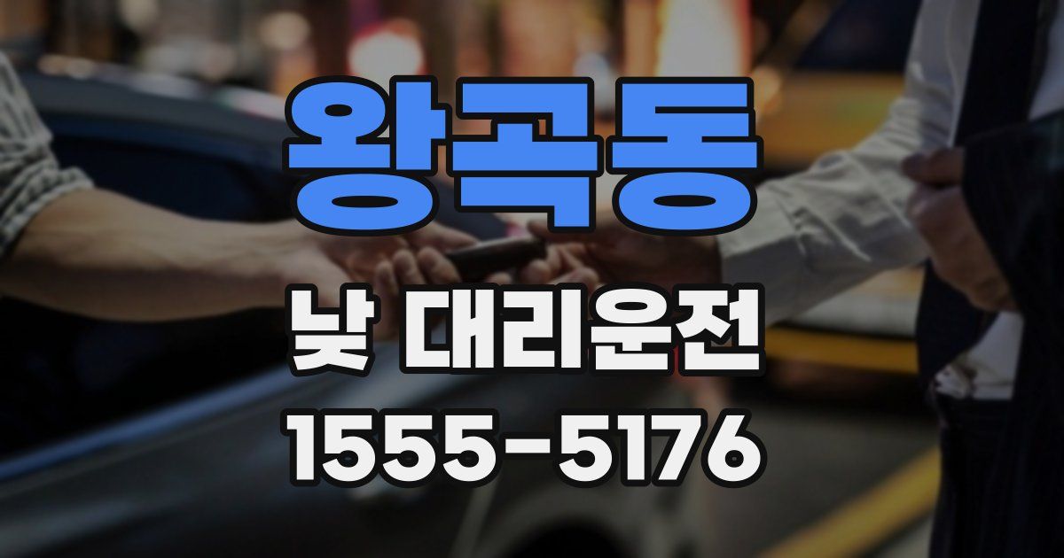 왕곡동 낮 대리운전