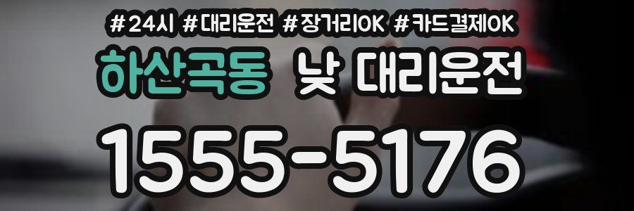 하산곡동 낮 대리운전