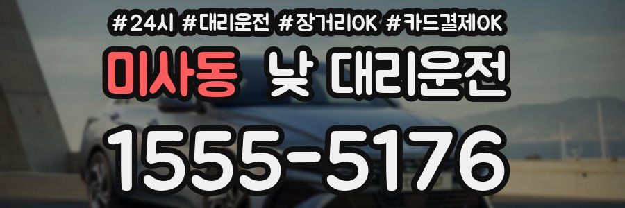 미사동 낮 대리운전