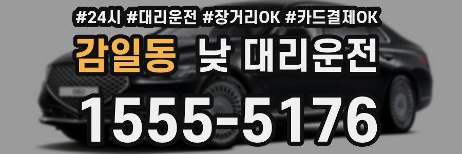 감일동 낮 대리운전