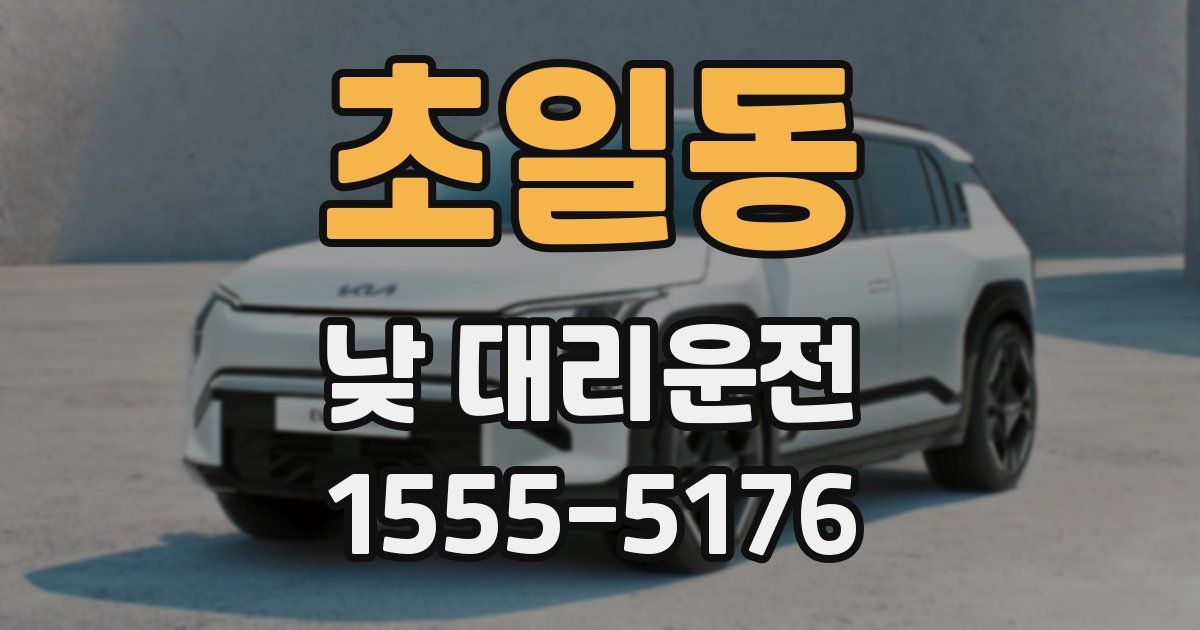 초일동 낮 대리운전