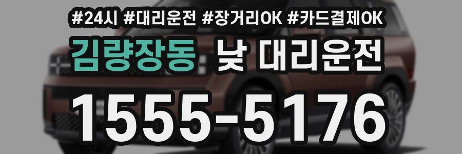 김량장동 낮 대리운전