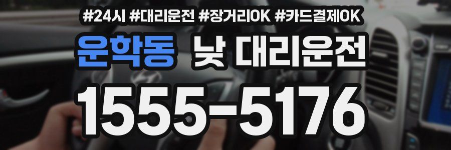 운학동 낮 대리운전
