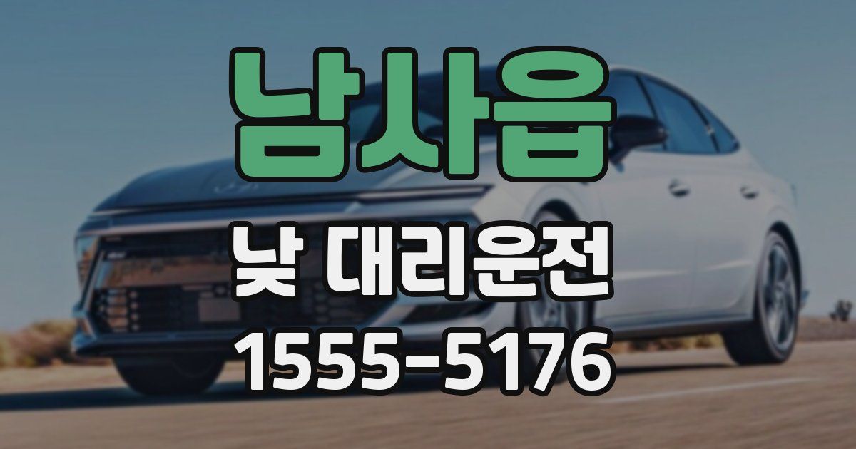 남사읍 낮 대리운전