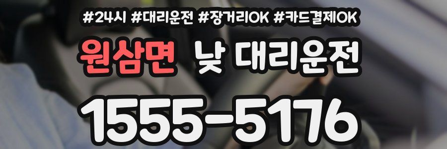 원삼면 낮 대리운전