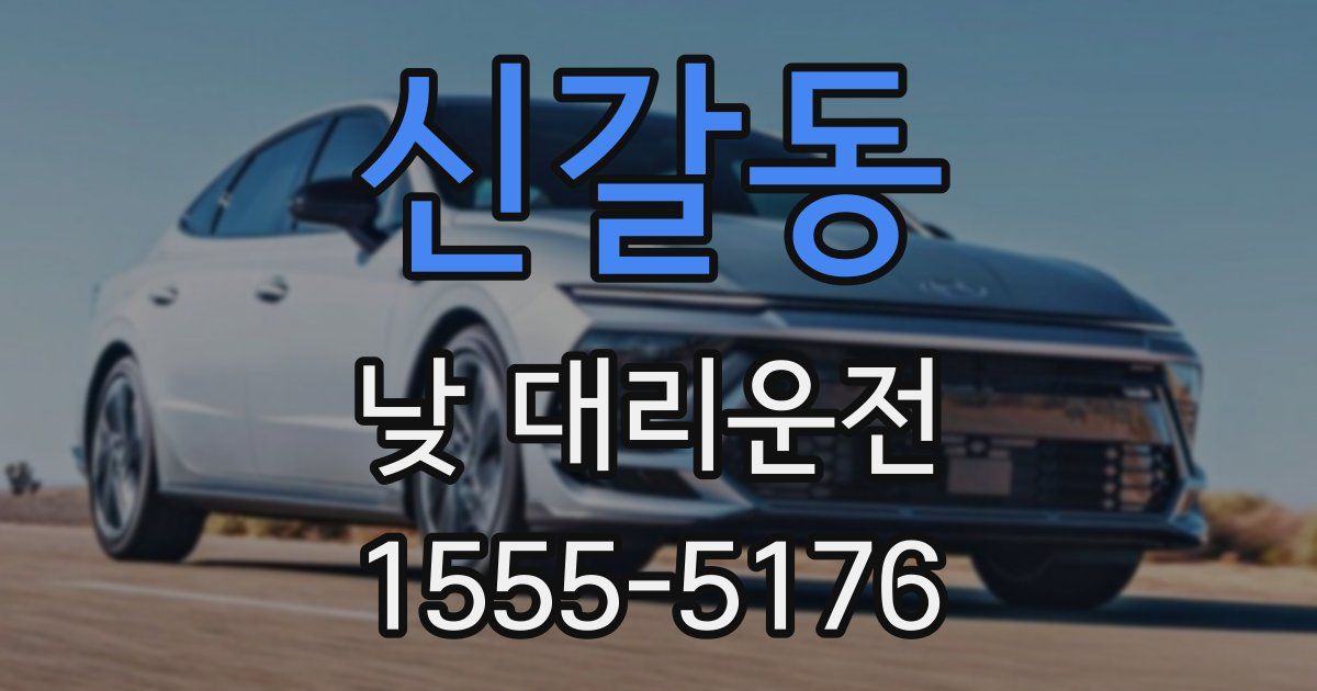 신갈동 낮 대리운전