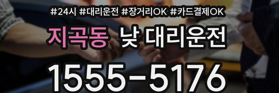 지곡동 낮 대리운전