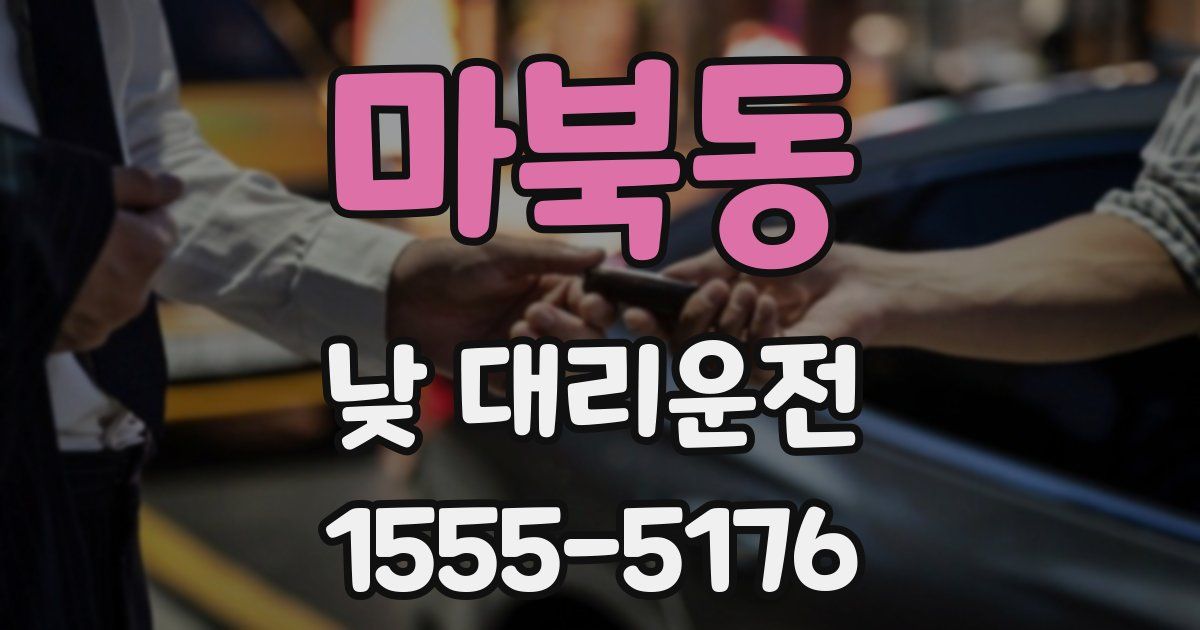 마북동 낮 대리운전