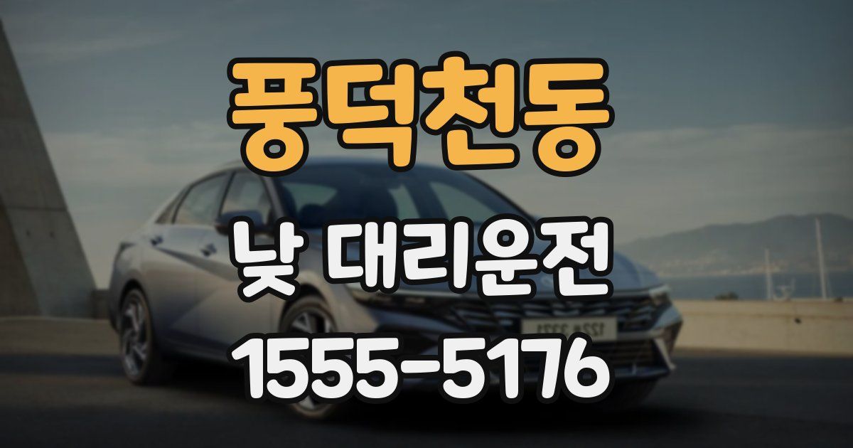 풍덕천동 낮 대리운전