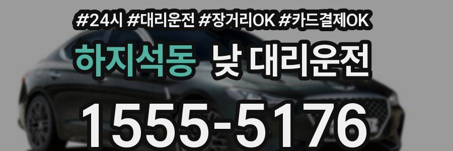 하지석동 낮 대리운전
